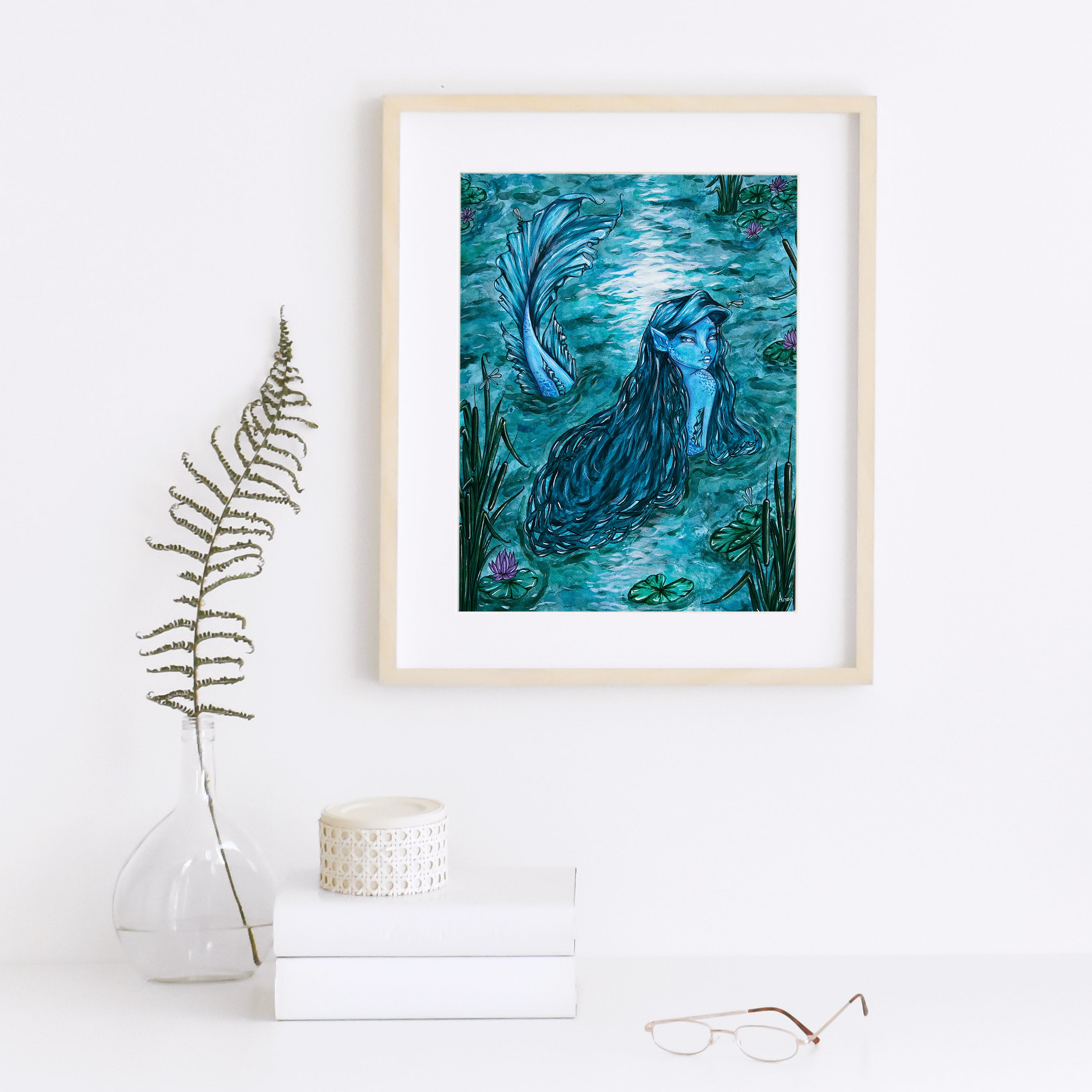 Midnight Mermaid - Art Print