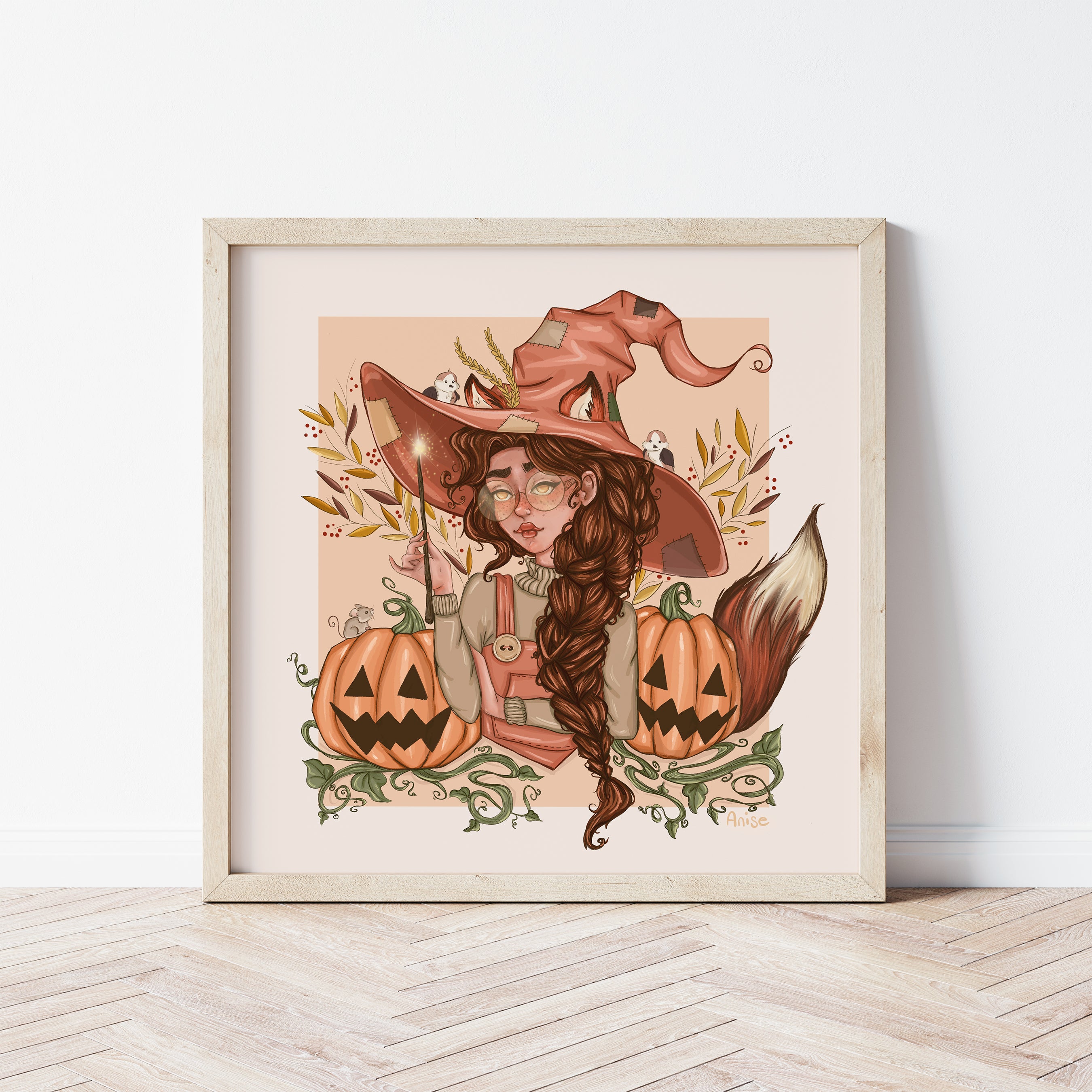 Pumpkin Witch - Art Print