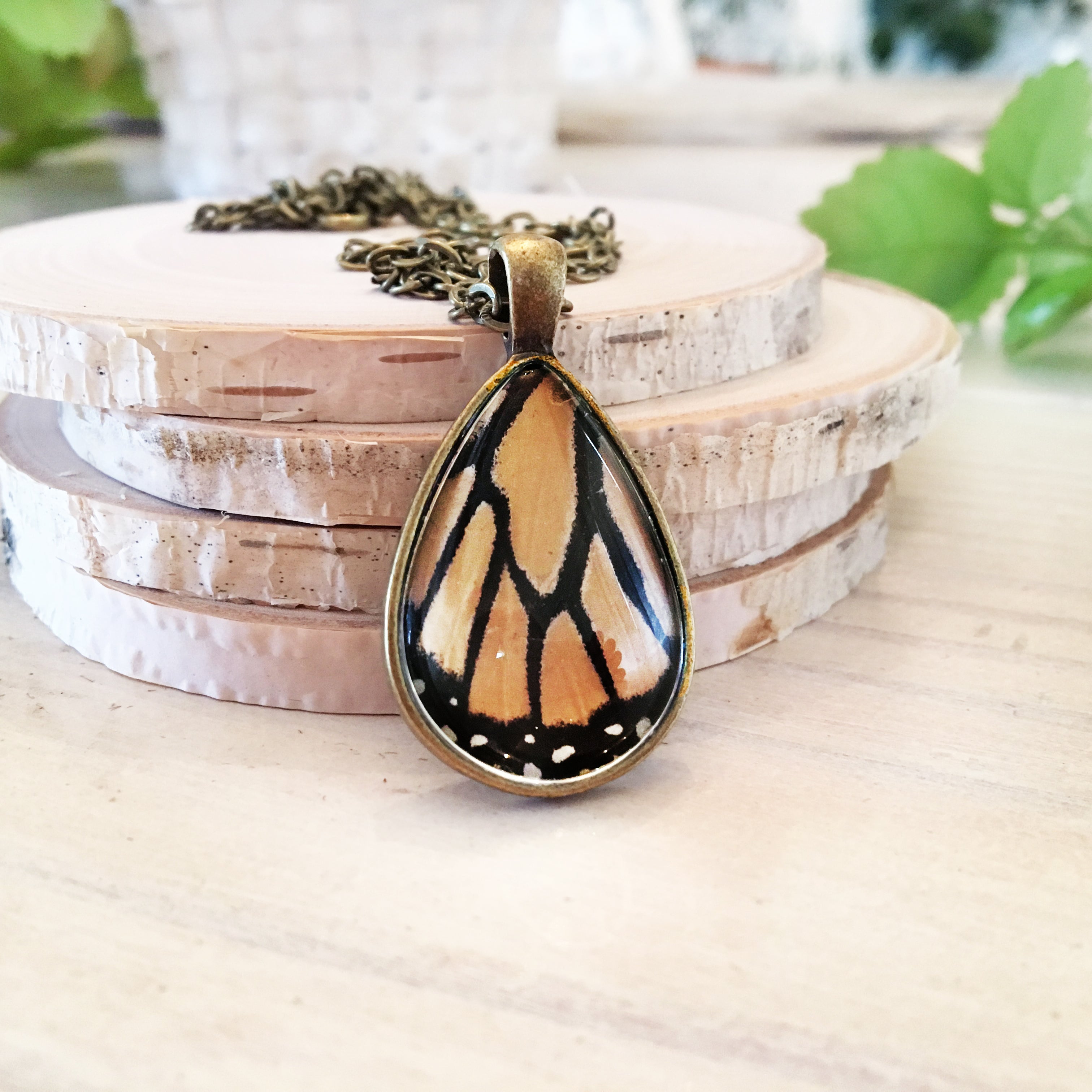 Monarch - Butterfly Wing Necklace