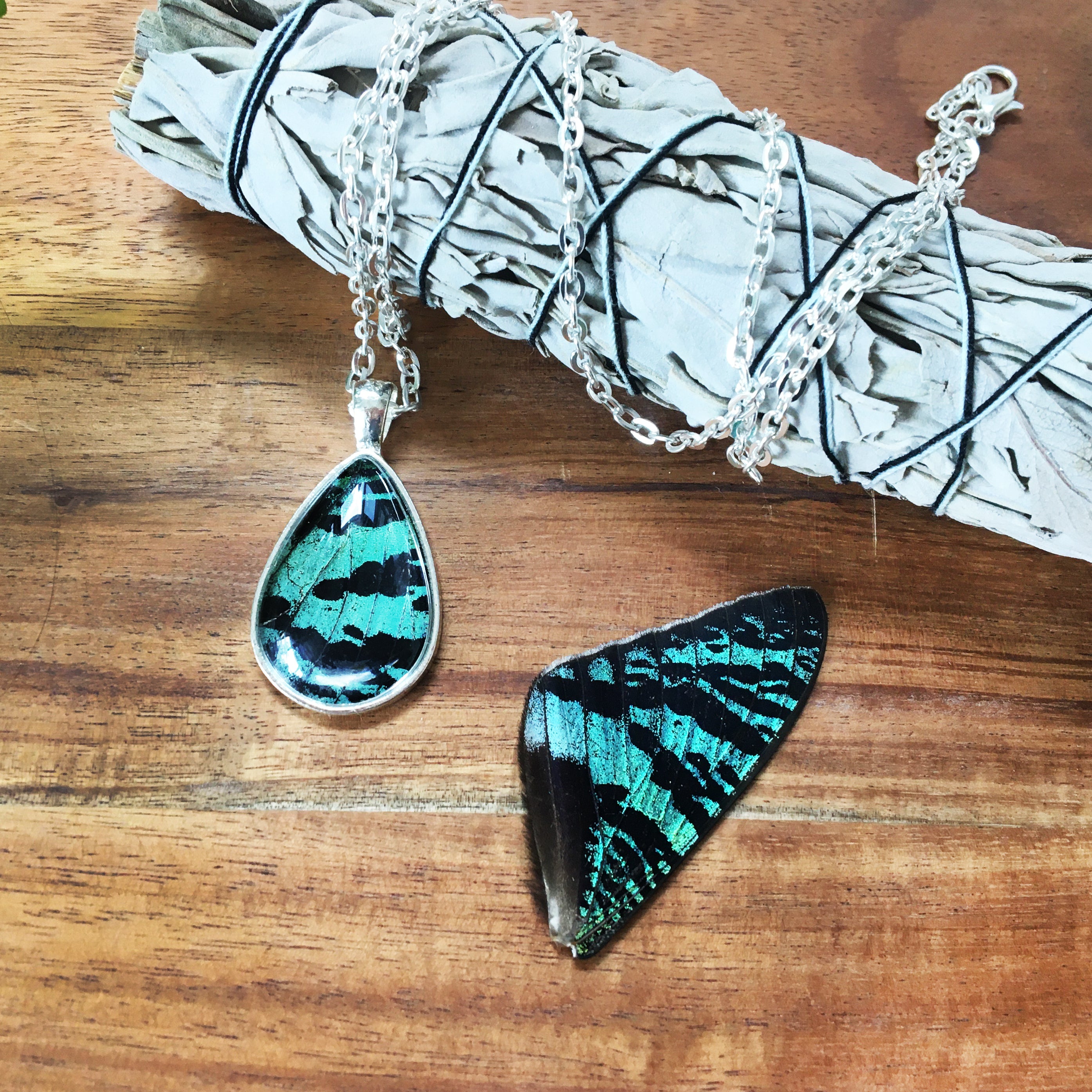 Sunset - Butterfly Wing Necklace
