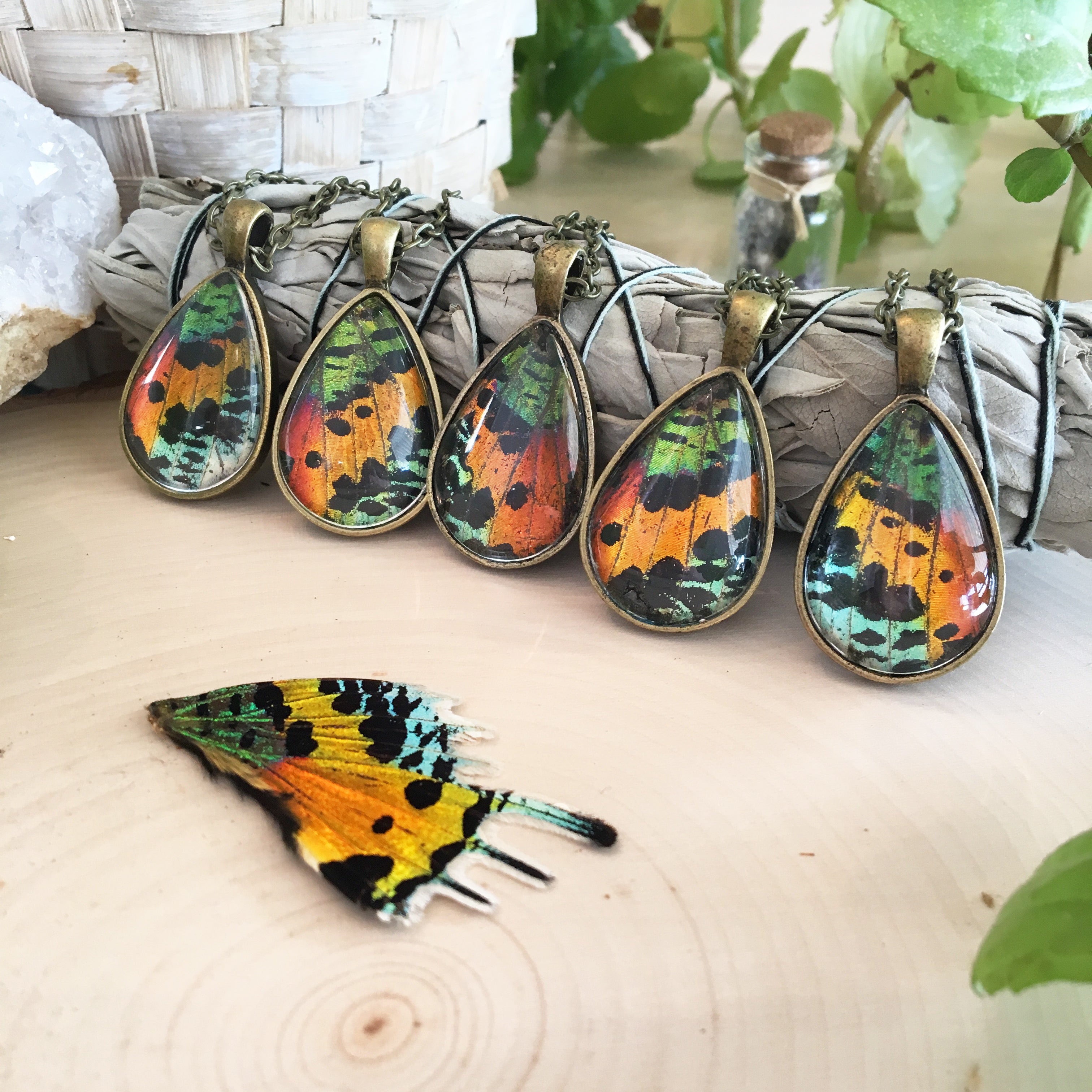 Rainbow - Butterfly Wing Necklace
